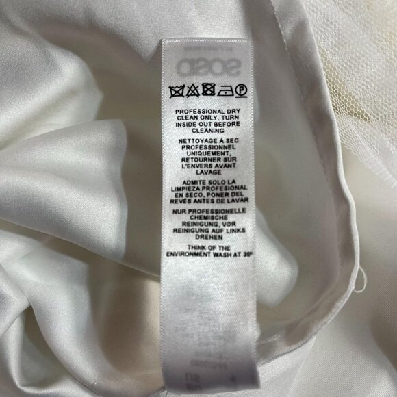 Asos Bridal Formal Spaghetti Strap Lace Dress NEW Size 4 US 36 EU - Picture 8 of 11